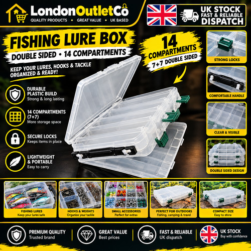 Fishing lure box double sided - box,