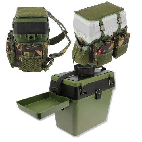 Ngt fishing seat box - box, camo