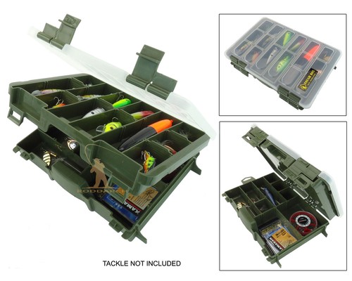 Fishing tackle box for - tackle, lures
